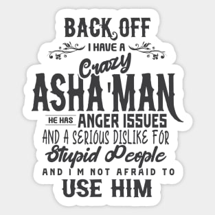 Crazy Asha'man (Dark) Sticker